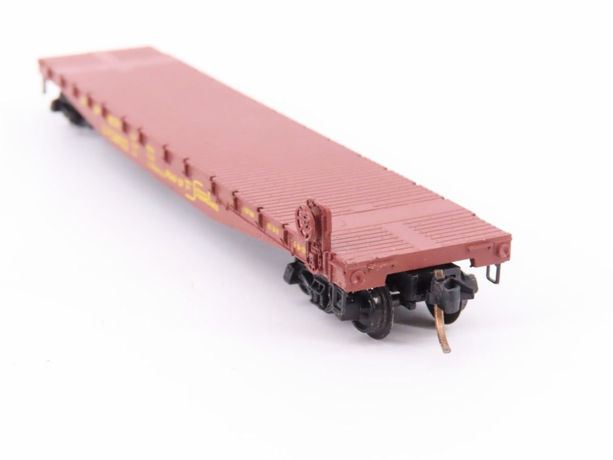 N Scale Micro-Trains MTL/Kadee 45082 UP Railway 50&#39; Fishbelly Flatcar #56932