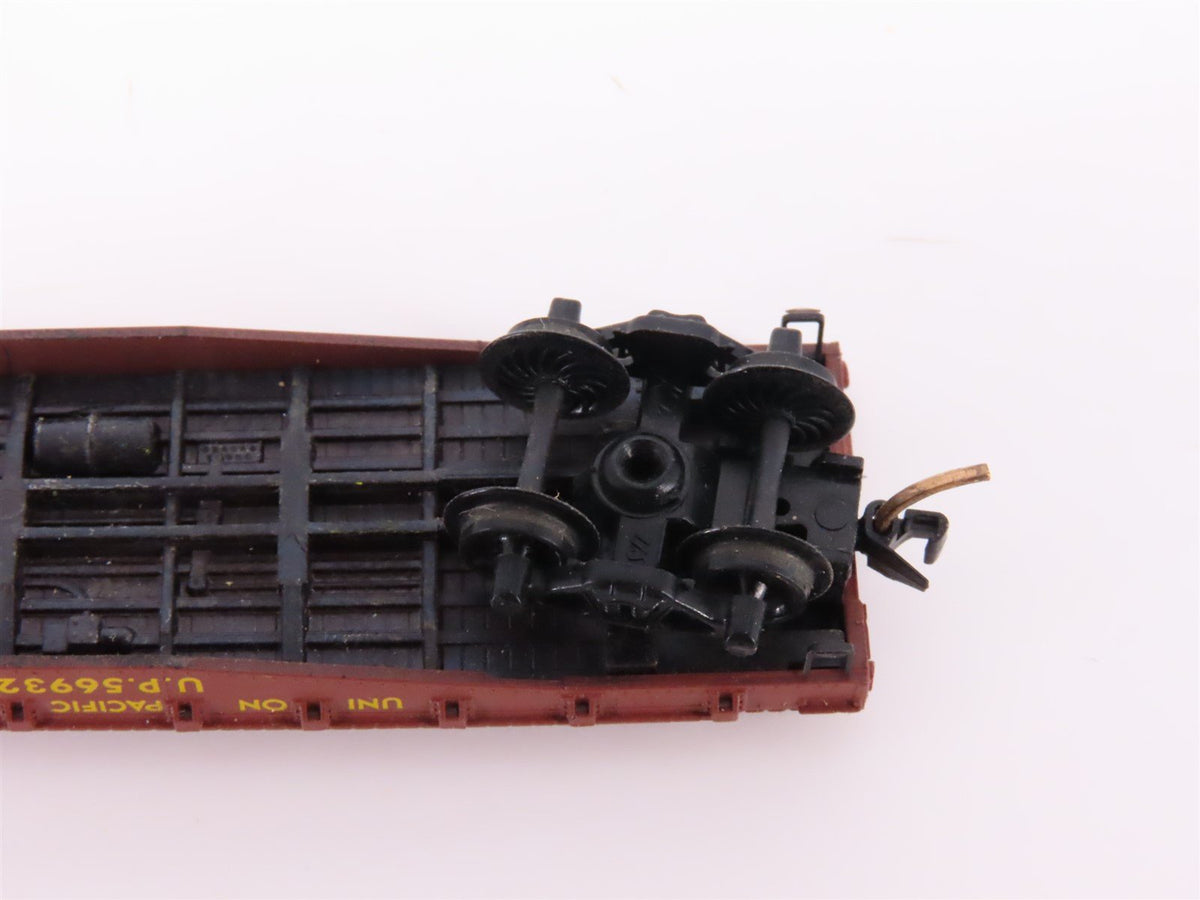 N Scale Micro-Trains MTL/Kadee 45082 UP Railway 50&#39; Fishbelly Flatcar #56932