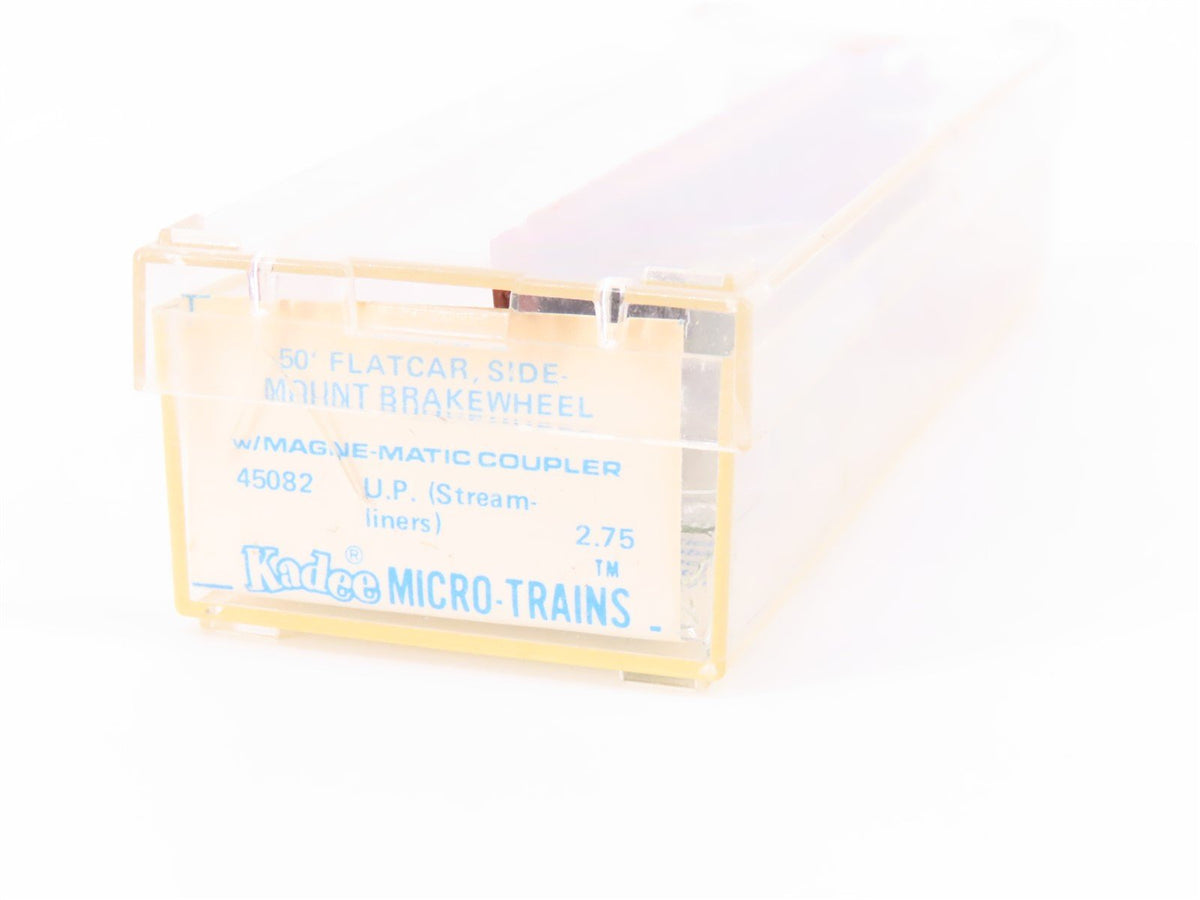 N Scale Micro-Trains MTL/Kadee 45082 UP Railway 50&#39; Fishbelly Flatcar #56932