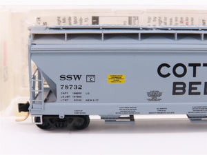 N Micro-Trains MTL 94010 SSW Cotton Belt ACF 3-Bay Covered Hopper #78732