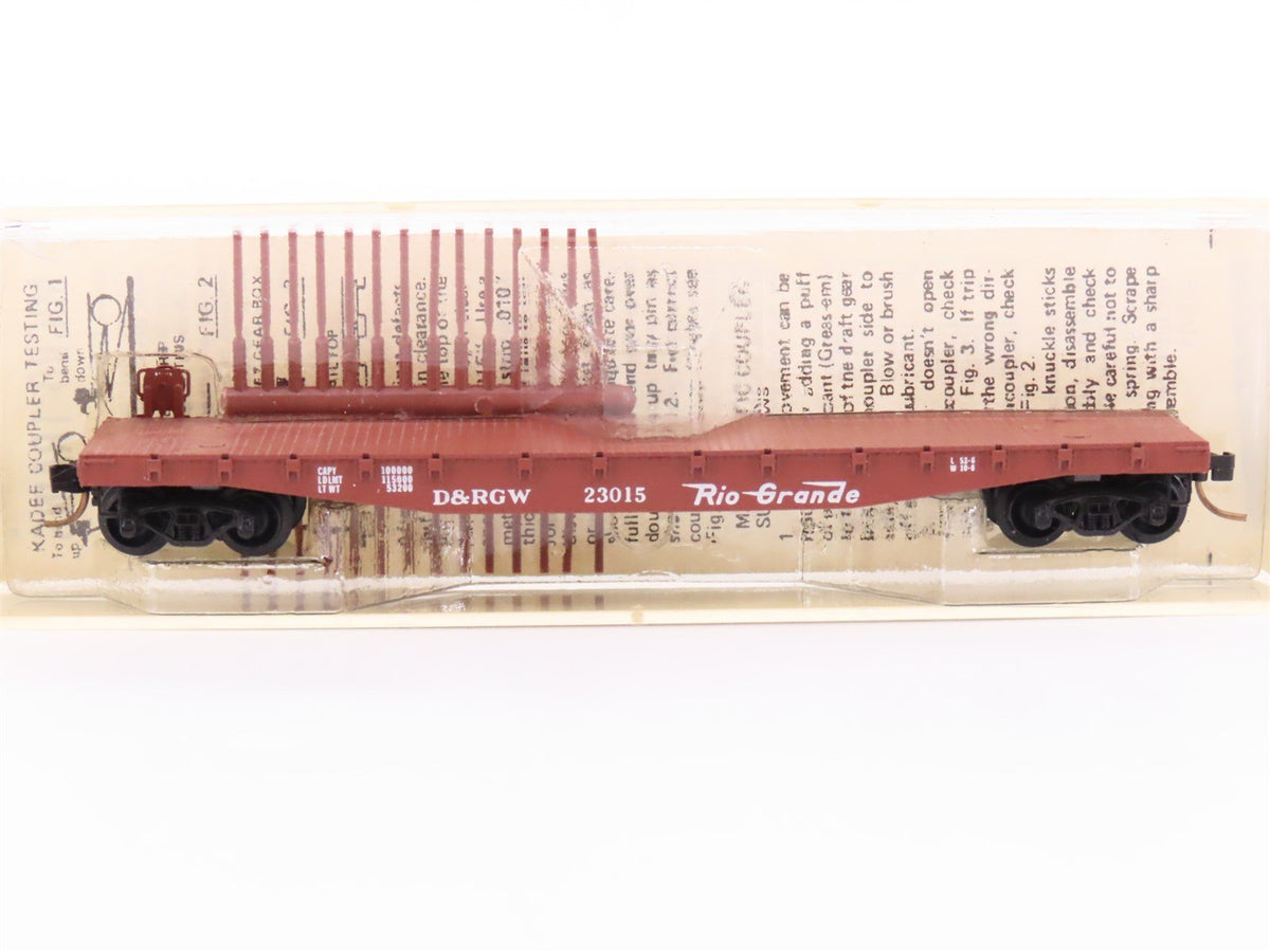 N Scale Micro-Trains MTL/Kadee 45060 UP Railway 50&#39; Fishbelly Flatcar #23015