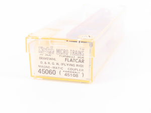 N Scale Micro-Trains MTL/Kadee 45060 UP Railway 50' Fishbelly Flatcar #23015