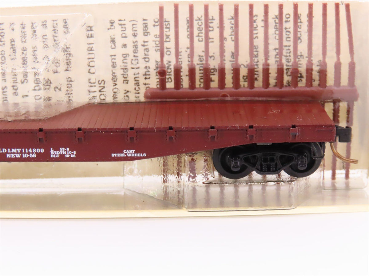 N Scale Micro-Trains MTL/Kadee 45080 L&amp;N Railway 50&#39; Fishbelly Flatcar #21406