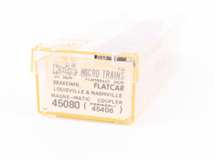 N Scale Micro-Trains MTL/Kadee 45080 L&N Railway 50' Fishbelly Flatcar #21406