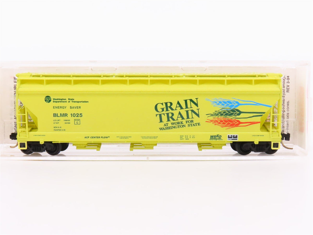 N Micro-Trains MTL 94070 BLMR Washington &quot;Grain Train&quot; 3-Bay Covered Hopper 1025