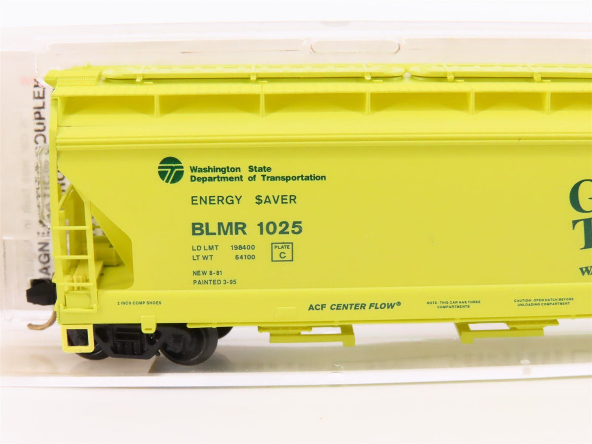 N Micro-Trains MTL 94070 BLMR Washington &quot;Grain Train&quot; 3-Bay Covered Hopper 1025