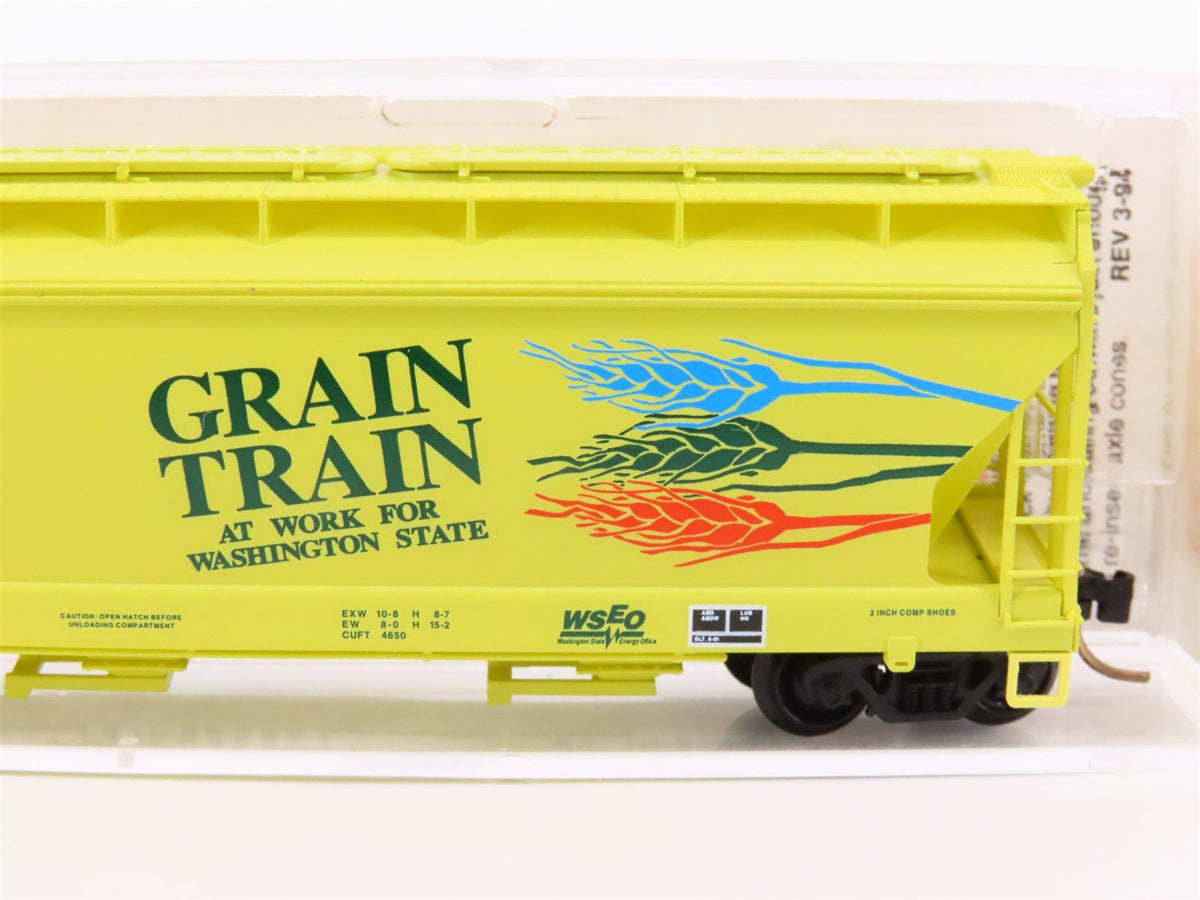 N Micro-Trains MTL 94070 BLMR Washington &quot;Grain Train&quot; 3-Bay Covered Hopper 1025