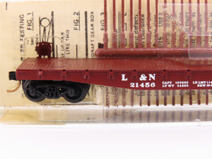 N Scale Micro-Trains MTL/Kadee 45080 L&N Railway 50' Fishbelly Flatcar #21456