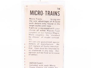 N Scale Micro-Trains MTL/Kadee 45080 L&N Railway 50' Fishbelly Flatcar #21456