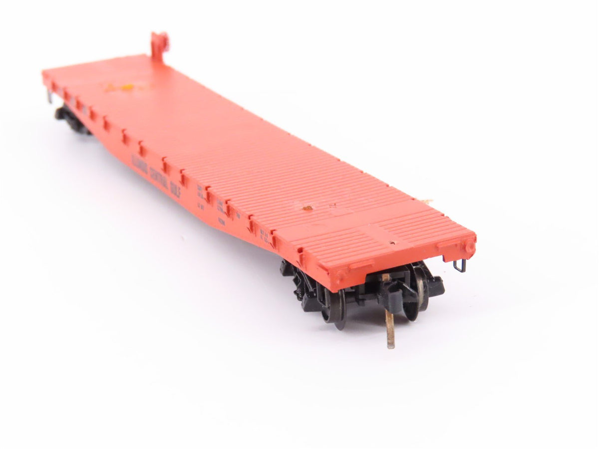 N Micro-Trains MTL/Kadee 45010 ICG Railway 50&#39; Fishbelly Flatcar #60698 wLoad