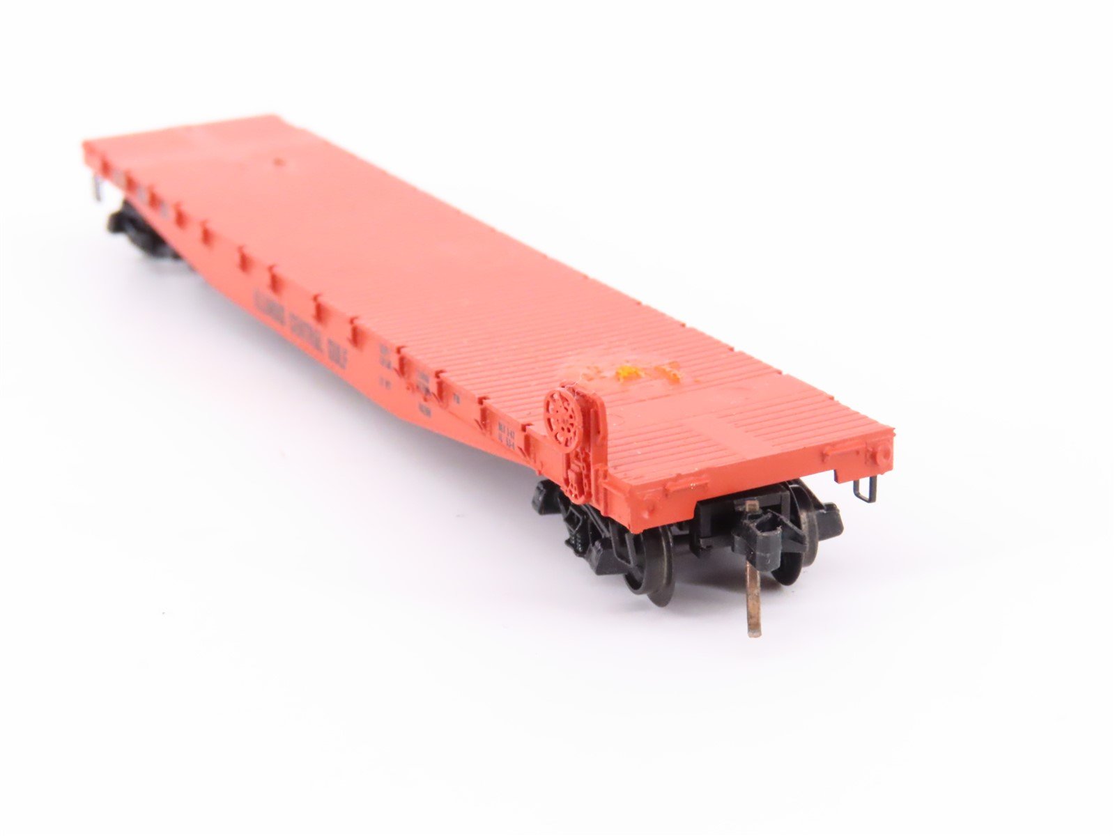 N Micro-Trains MTL/Kadee 45010 ICG Railway 50' Fishbelly Flatcar #60698 wLoad