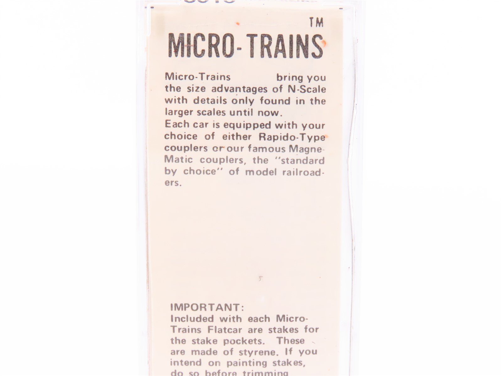 N Micro-Trains MTL/Kadee 45010 ICG Railway 50' Fishbelly Flatcar #60698 wLoad