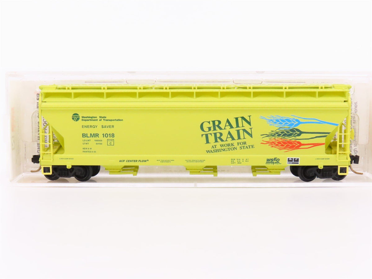 N Micro-Trains MTL 94070 BLMR Washington &quot;Grain Train&quot; 3-Bay Covered Hopper 1018