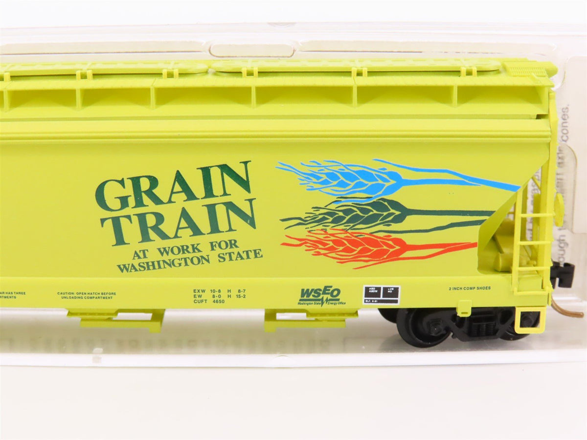 N Micro-Trains MTL 94070 BLMR Washington &quot;Grain Train&quot; 3-Bay Covered Hopper 1018