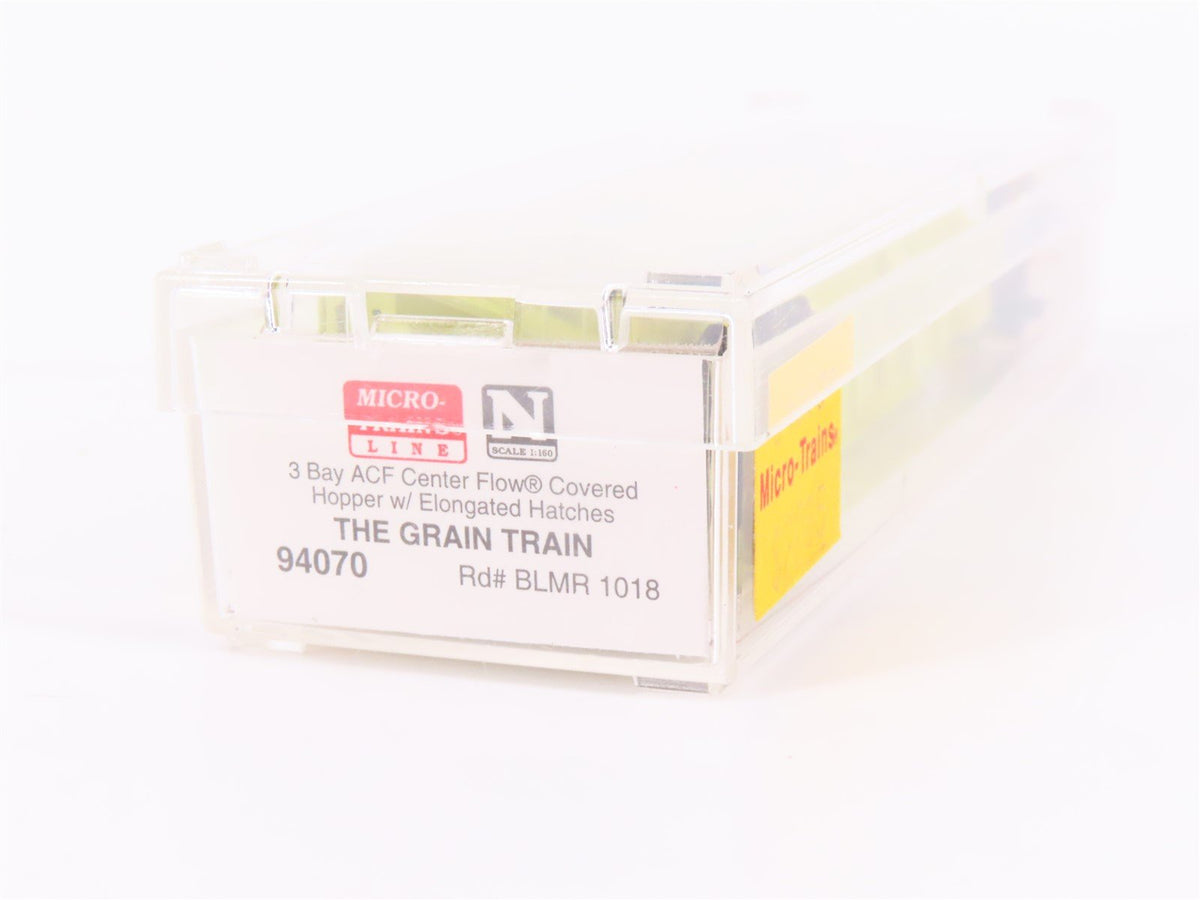 N Micro-Trains MTL 94070 BLMR Washington &quot;Grain Train&quot; 3-Bay Covered Hopper 1018