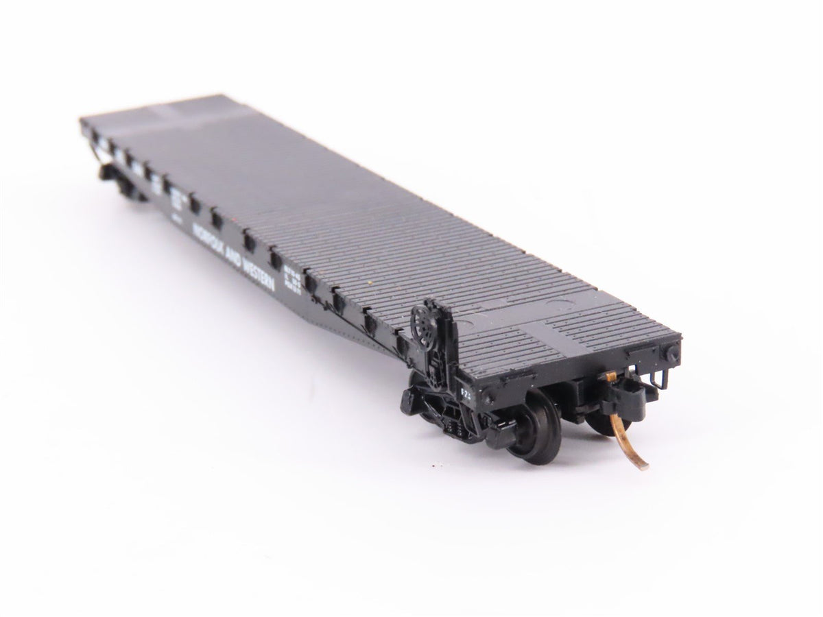 N Scale Micro-Trains MTL/Kadee 45020 N&amp;W Railway 50&#39; Fishbelly Flatcar #202544