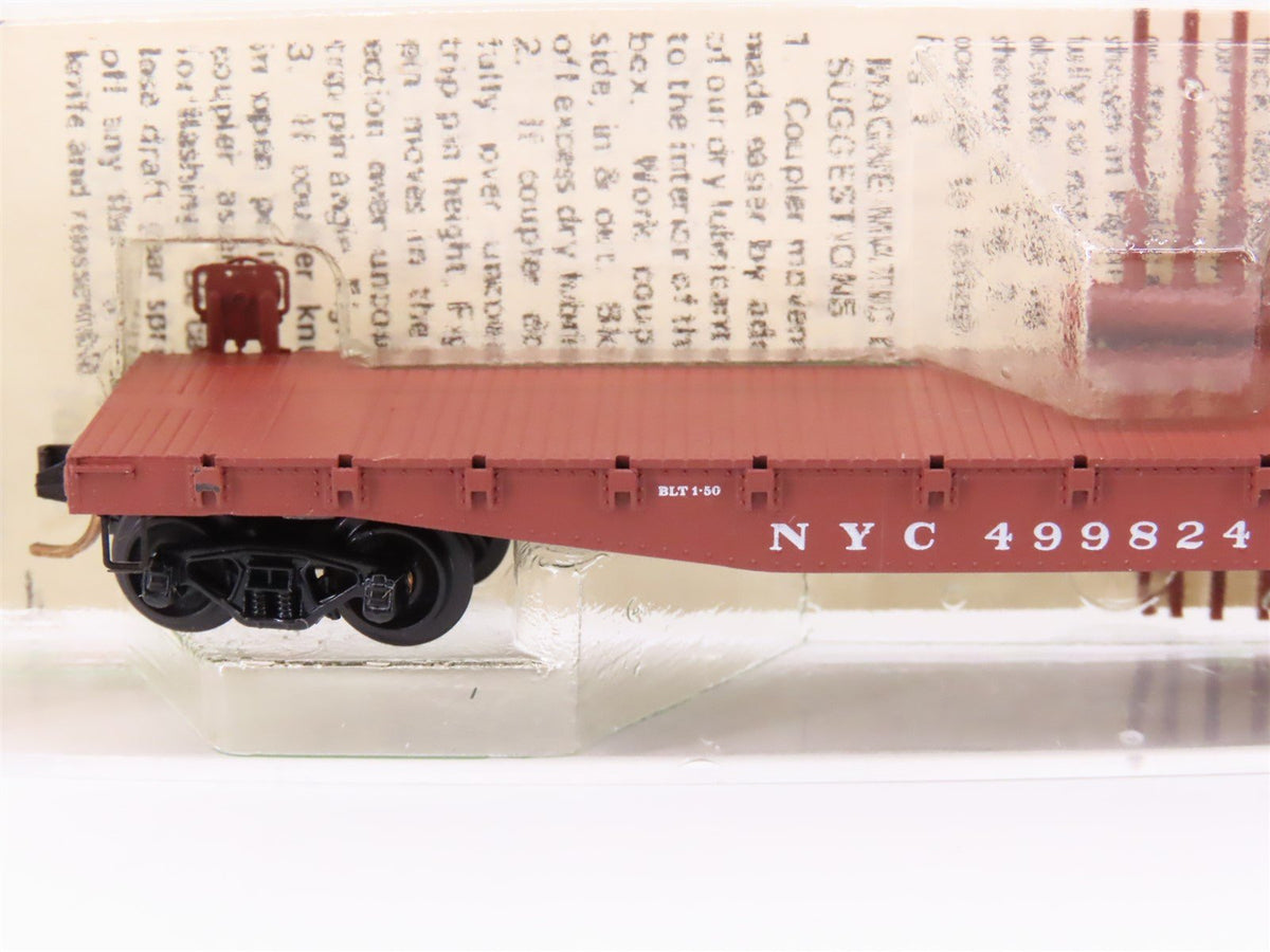 N Scale Micro-Trains MTL/Kadee 45040 NYC Railway 50&#39; Fishbelly Flatcar #499824