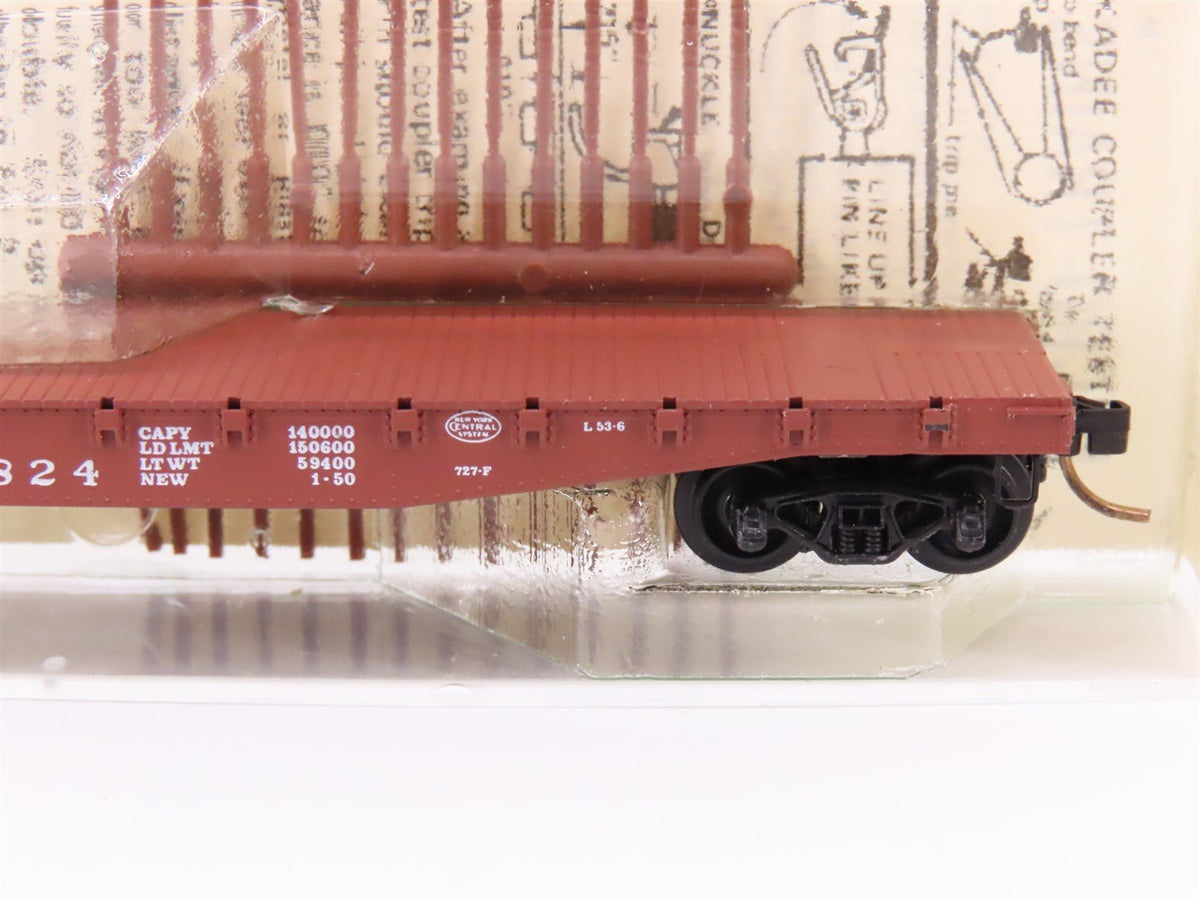 N Scale Micro-Trains MTL/Kadee 45040 NYC Railway 50&#39; Fishbelly Flatcar #499824