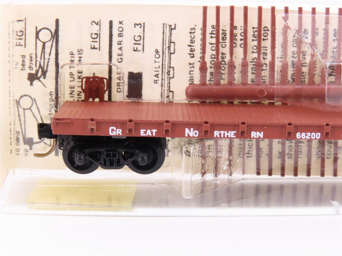 N Scale Micro-Trains MTL/Kadee 44010 GN Railway 50&#39; Fishbelly Flatcar #66200