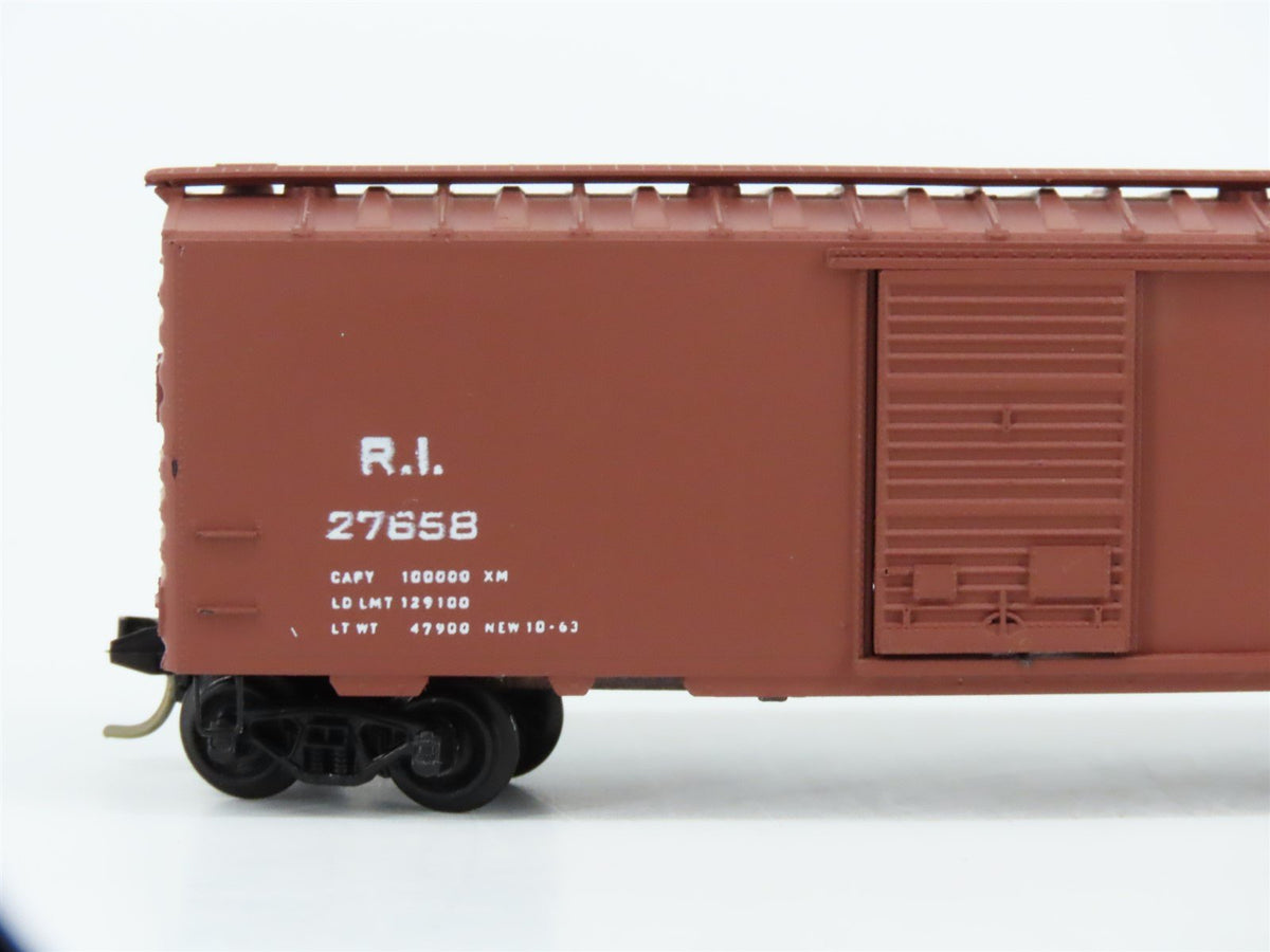 N Kadee Micro-Trains MTL 20058 RI Rock Island 40&#39; Box Car #27658 - Blue Label