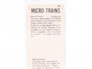 N Scale Micro-Trains MTL/Kadee 44020 NP Railway 50' Fishbelly Flatcar #61200