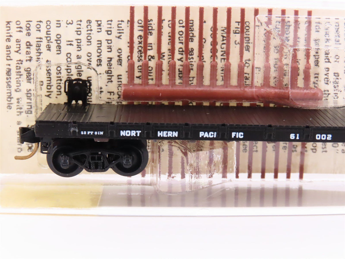 N Scale Micro-Trains MTL/Kadee 44020 NP Railway 50&#39; Fishbelly Flatcar #61002