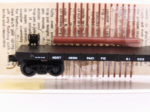 N Scale Micro-Trains MTL/Kadee 44020 NP Railway 50' Fishbelly Flatcar #61002