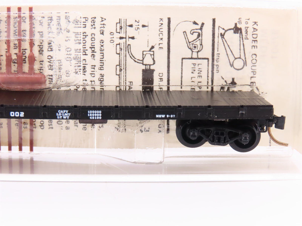 N Scale Micro-Trains MTL/Kadee 44020 NP Railway 50&#39; Fishbelly Flatcar #61002