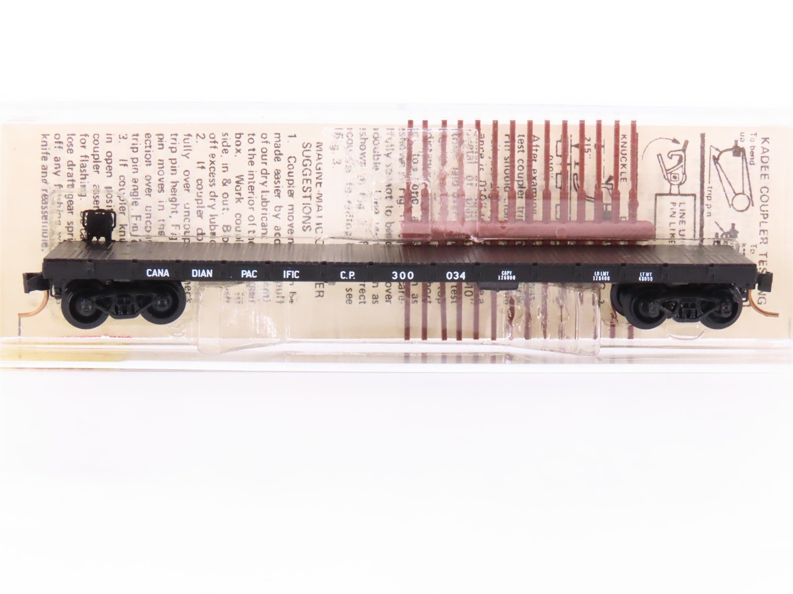 N Scale Micro-Trains MTL/Kadee 44040 CP Railway 50' Fishbelly Flatcar #300034