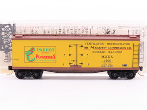 N Scale Micro-Trains MTL 49480 MACX Parrot Brand Potatoes 40' Wood Reefer #3300