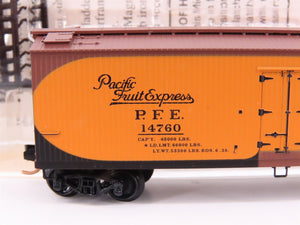 N Scale Micro-Trains MTL 49500 PFE Pacific Fruit Express 40' Wood Reefer #14760