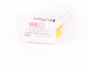 N Scale Micro-Trains MTL 49500 PFE Pacific Fruit Express 40' Wood Reefer #14760