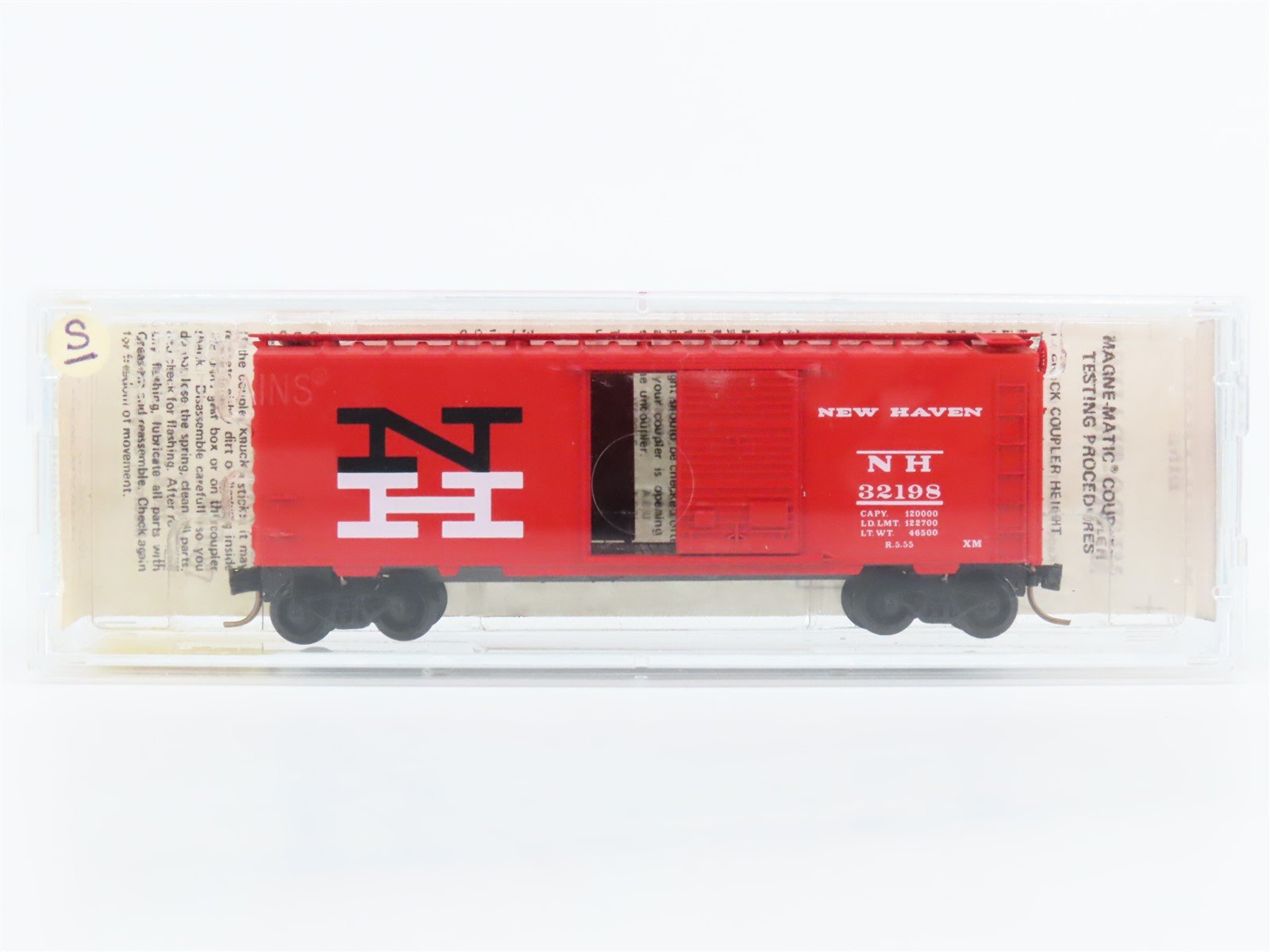 N Scale Kadee Micro-Trains MTL 20830 NH New Haven 40' Single Door Box Car #32198