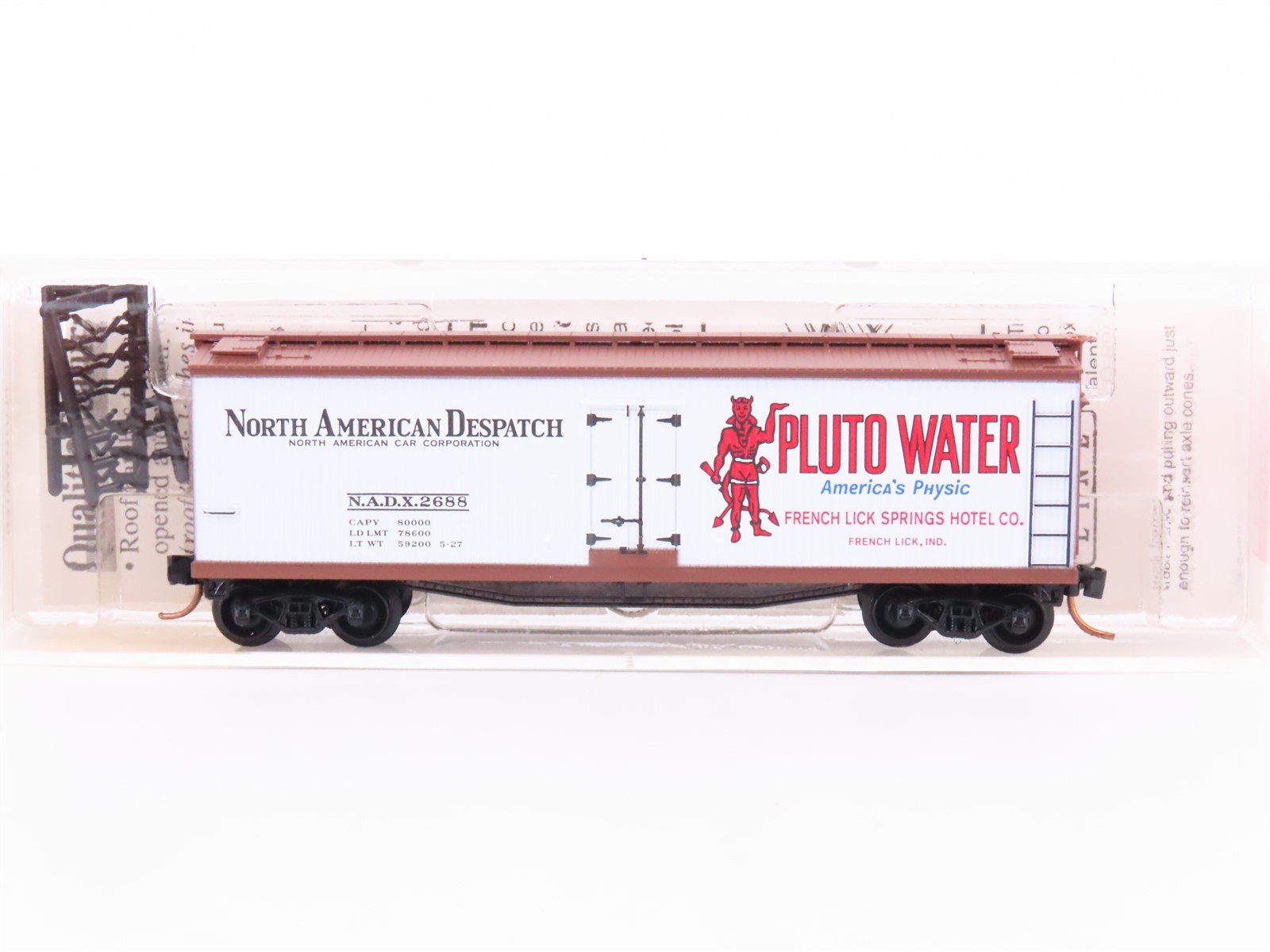 N Micro-Trains MTL 49490 NADX Pluto Water 40' Double-Sheathed Wood Reefer #2688