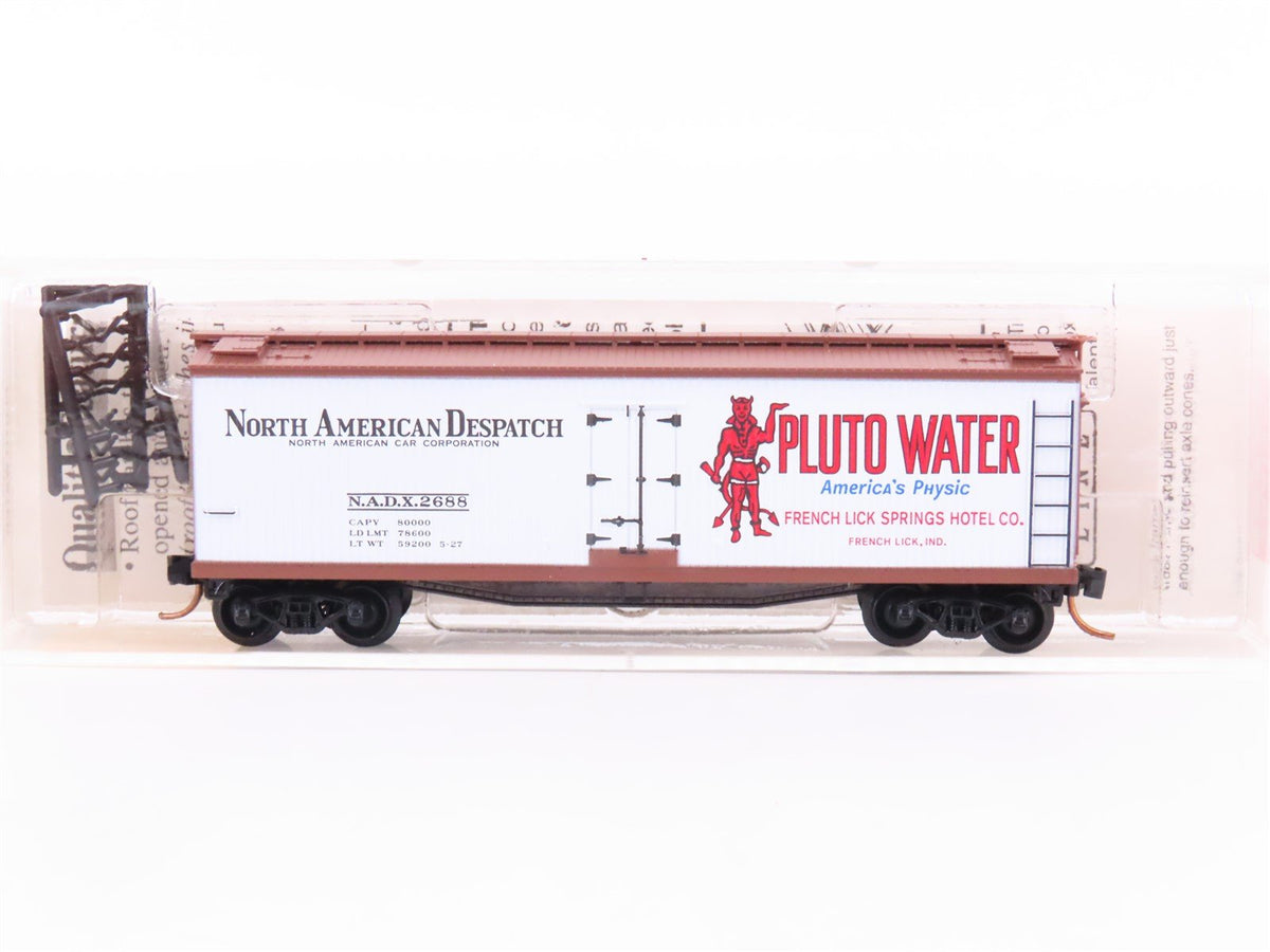 N Micro-Trains MTL 49490 NADX Pluto Water 40&#39; Double-Sheathed Wood Reefer #2688