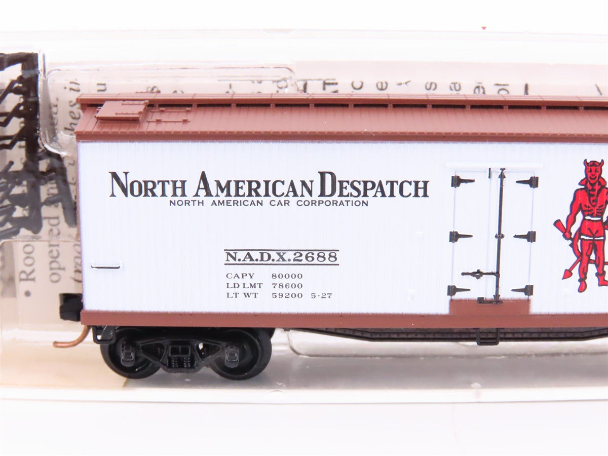 N Micro-Trains MTL 49490 NADX Pluto Water 40&#39; Double-Sheathed Wood Reefer #2688