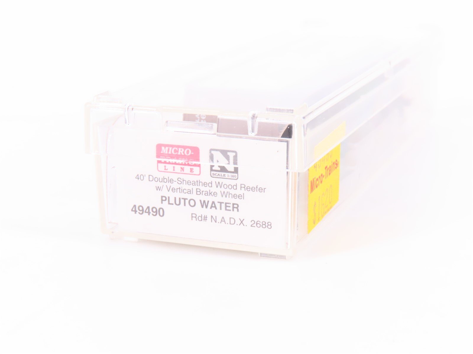 N Micro-Trains MTL 49490 NADX Pluto Water 40' Double-Sheathed Wood Reefer #2688