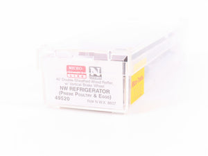 N Micro-Trains MTL 49520 NWS Priebe Poultry & Eggs 40' Wood Reefer #8607