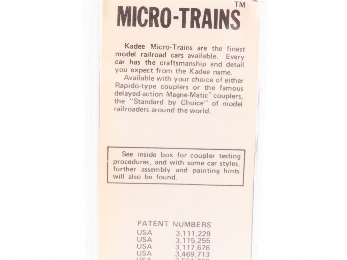 N Scale Micro-Trains MTL/Kadee 21100 Southern 40&#39; Standard Boxcar #505601