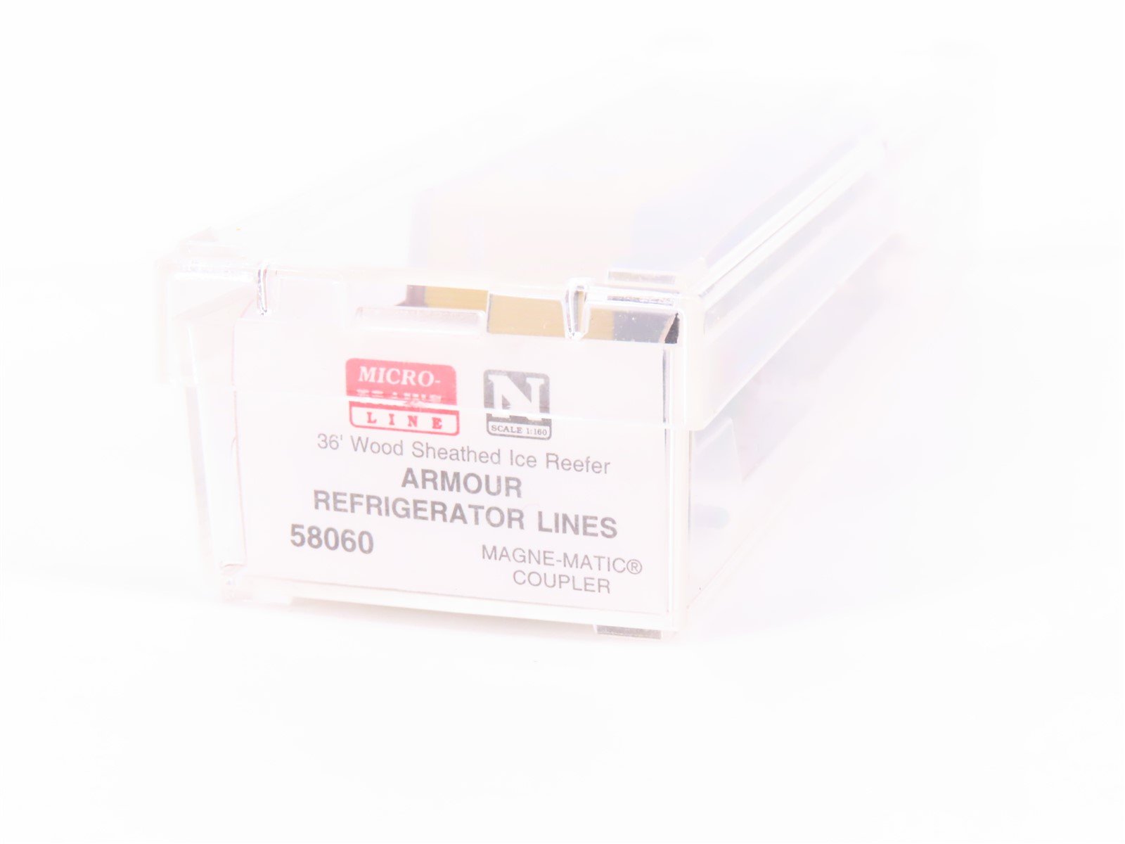 N Scale Micro-Trains MTL 58060 Armour & Co. Fresh Meat 36' Ice Reefer #5825