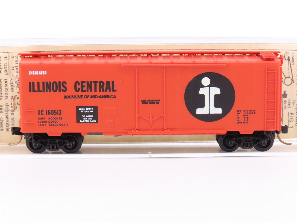 N Scale Micro-Trains MTL/Kadee 21010 ICG Illinois Central 40&#39; Boxcar #160513