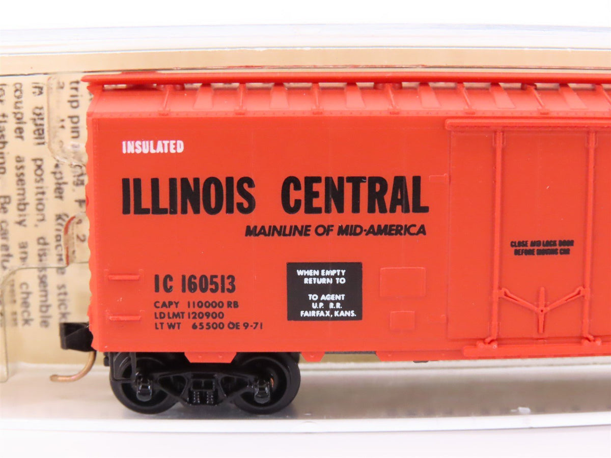 N Scale Micro-Trains MTL/Kadee 21010 ICG Illinois Central 40&#39; Boxcar #160513