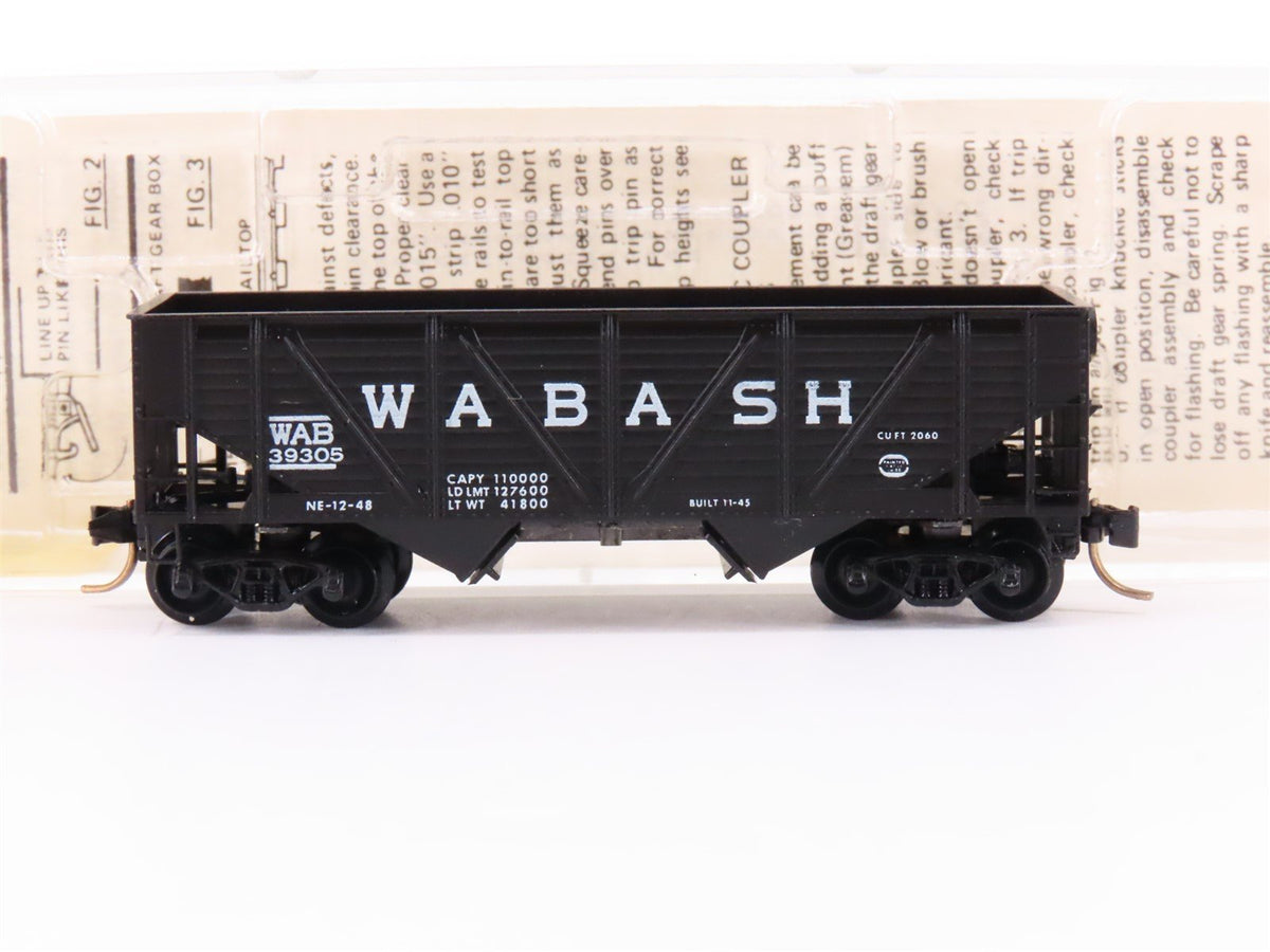 N Scale Micro-Trains MTL/Kadee 57060 WAB Railway 33&#39; Wood Side Hopper Car #39305