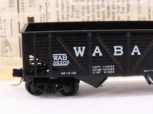 N Scale Micro-Trains MTL/Kadee 57060 WAB Railway 33' Wood Side Hopper Car #39305