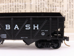 N Scale Micro-Trains MTL/Kadee 57060 WAB Railway 33' Wood Side Hopper Car #39305