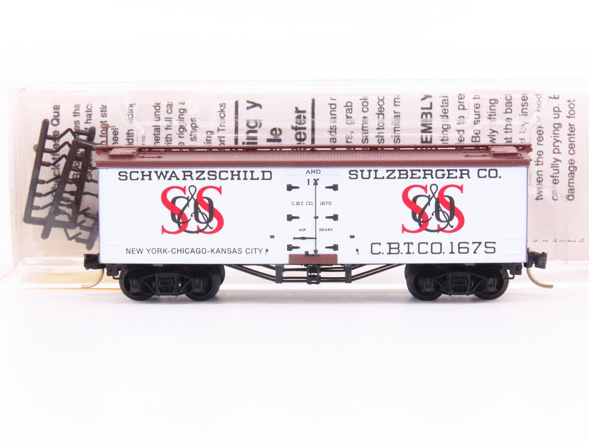 N Micro-Trains MTL 58020 CBTCo Schwarzschild &amp; Sulzberger 36&#39; Ice Reefer #1675