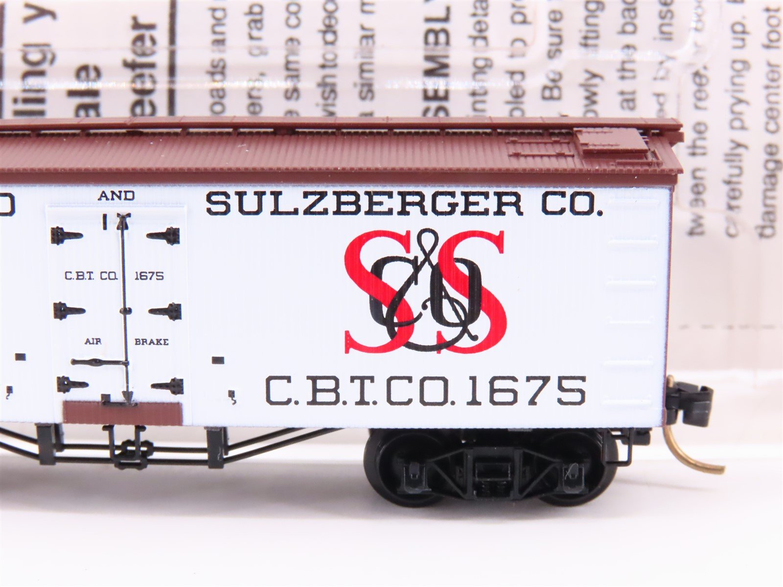 N Micro-Trains MTL 58020 CBTCo Schwarzschild & Sulzberger 36' Ice Reefer #1675