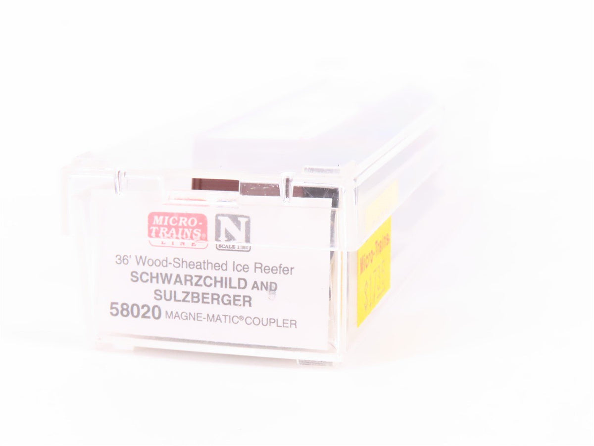 N Micro-Trains MTL 58020 CBTCo Schwarzschild &amp; Sulzberger 36&#39; Ice Reefer #1675