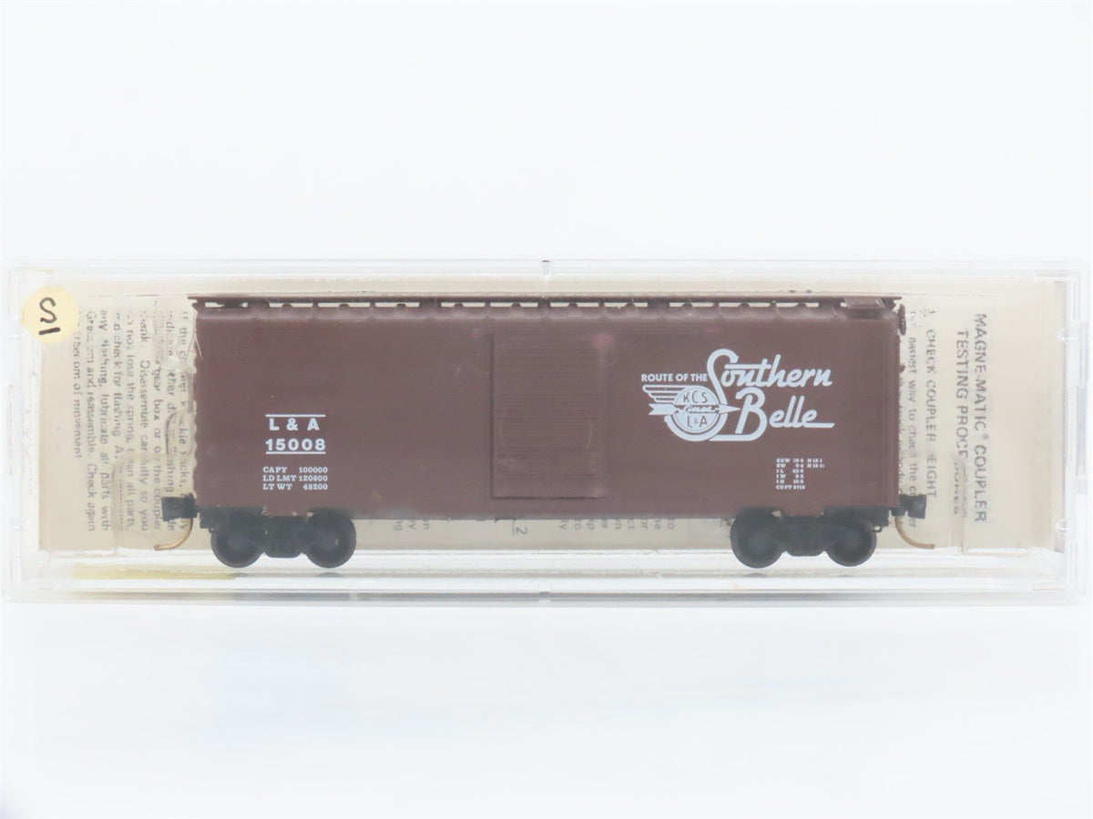 N Scale Kadee Micro-Trains MTL 20540 L&amp;A Southern Belle 40&#39; Box Car #15008