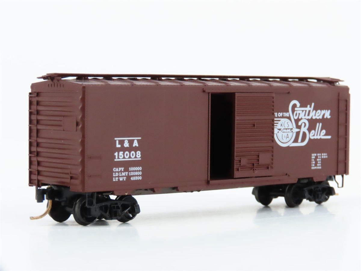 N Scale Kadee Micro-Trains MTL 20540 L&amp;A Southern Belle 40&#39; Box Car #15008